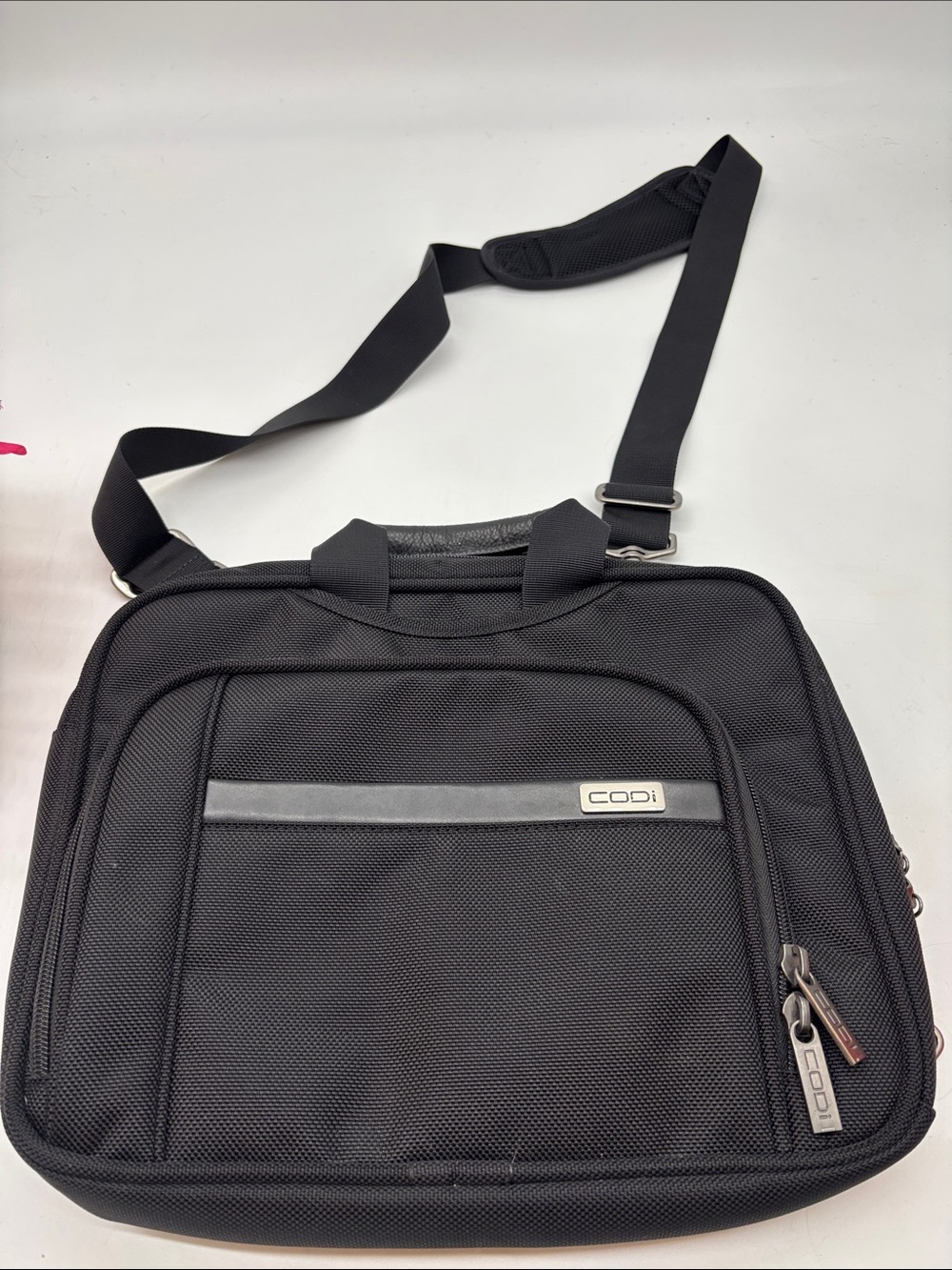 Codi Black Men's Crossbody Laptop Bag